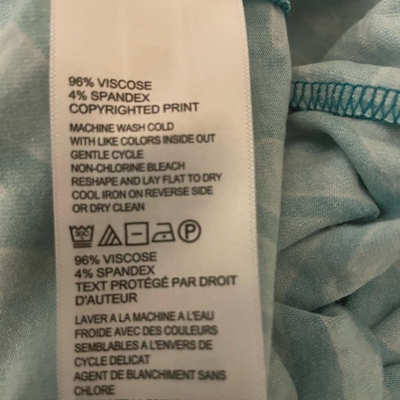 Tommy Bahama Sleeveless V Neck Key Hole Blue Patterned Maxi Sundress Size Small - Picture 11 of 11